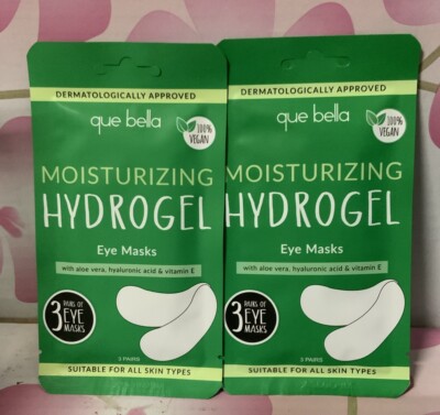   Que Bella Professional Moisturizing Hydrogel Eye Masks 3 Pairs SET 2 Pack