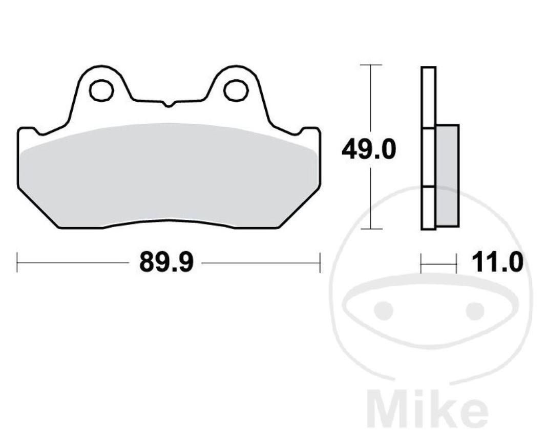 TRW Sintermetall Bremsbeläge hinten für Honda CB CX FT VF CBR VFR  