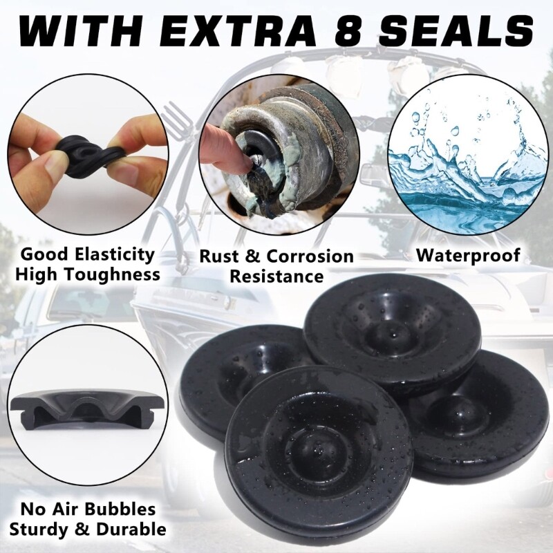 4pcs Trailer Hub Bearing Dust Cap Trailer Axles Grease Dust Cap Cup