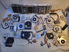 Lot of 18 Pcs Laptop Cooling Heatsink Fan Copper Flat Heat Pipe CPU GPU LED USED