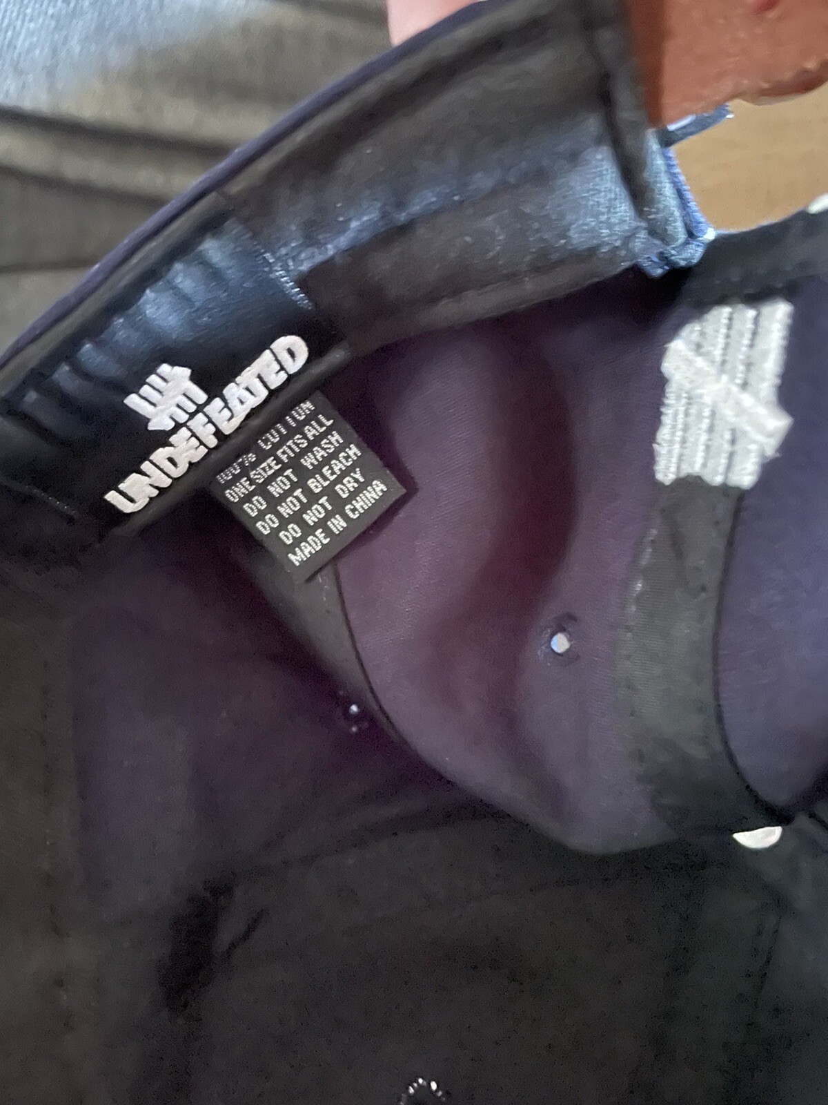 UNDEFEATED Adjustable Baseball Hat Cap Polka Dot - image 4