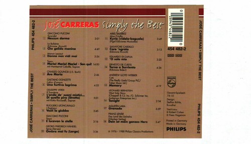 CD / JOSE CARRERAS / SIMPLY THE BEST - Bild 2 von 2