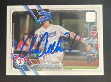 CHARLIE CULBERSON Signed 2021 Topps Update Baseball Card #US230 TX Rangers AUTO