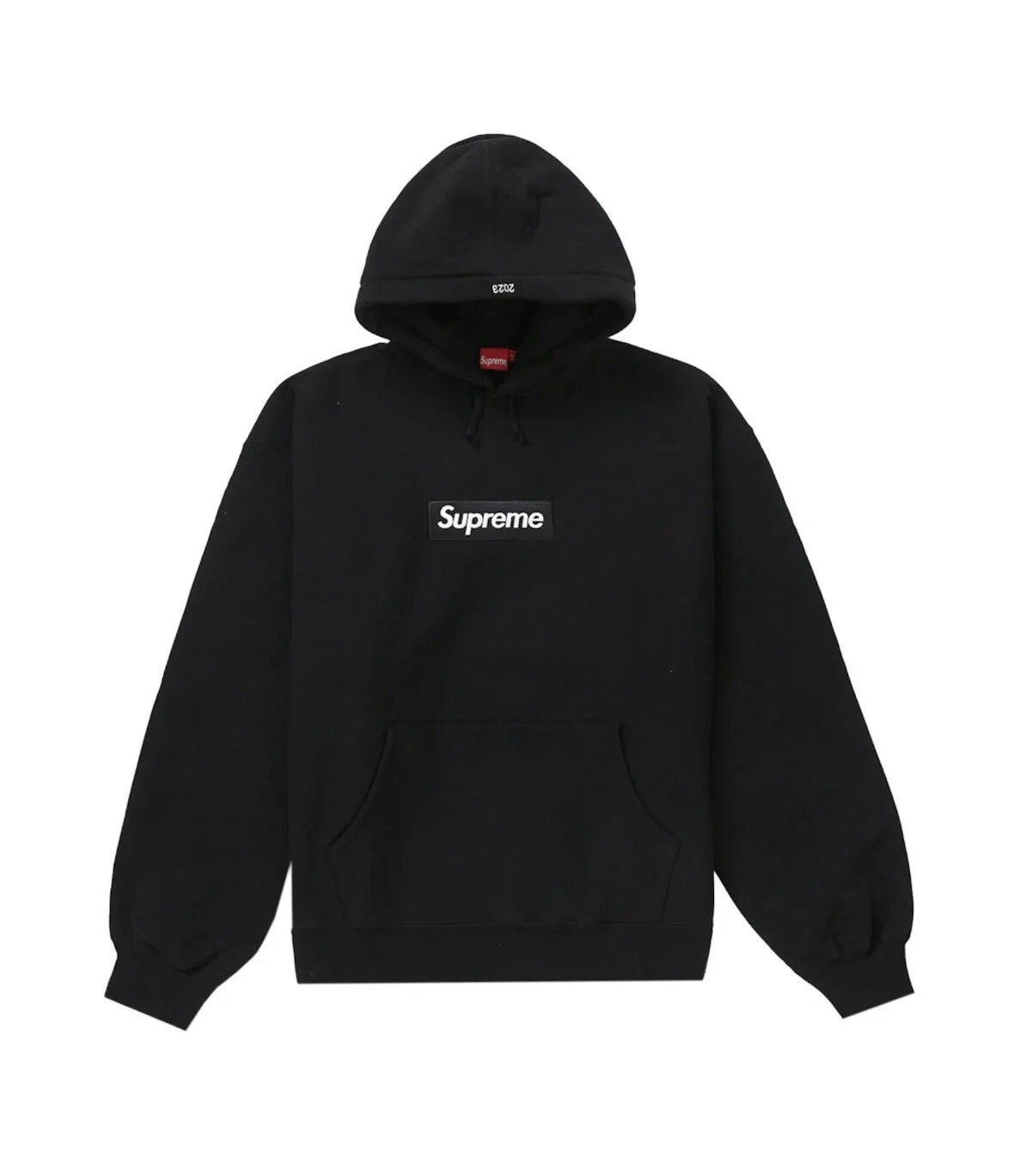 SWEATSHIRT À CAPUCHE LOGO SUPREME BOX (FW23) noir, taille Medium, neuf avec étiquettes