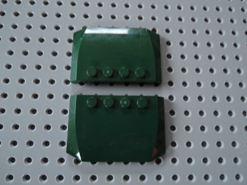 Lego 2 x Dach Motorhaube 52031 dunkelgrün