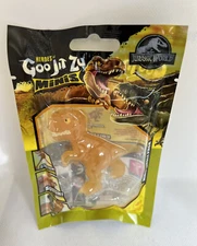 Heroes of Goo Jit Zu Minis - Amber Trex T-Rex - Jurassic World Park - Rare NEW 