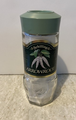 ARROWROOT Vintage McCormick Schilling Spice Jar Bottle Sage Green Lid