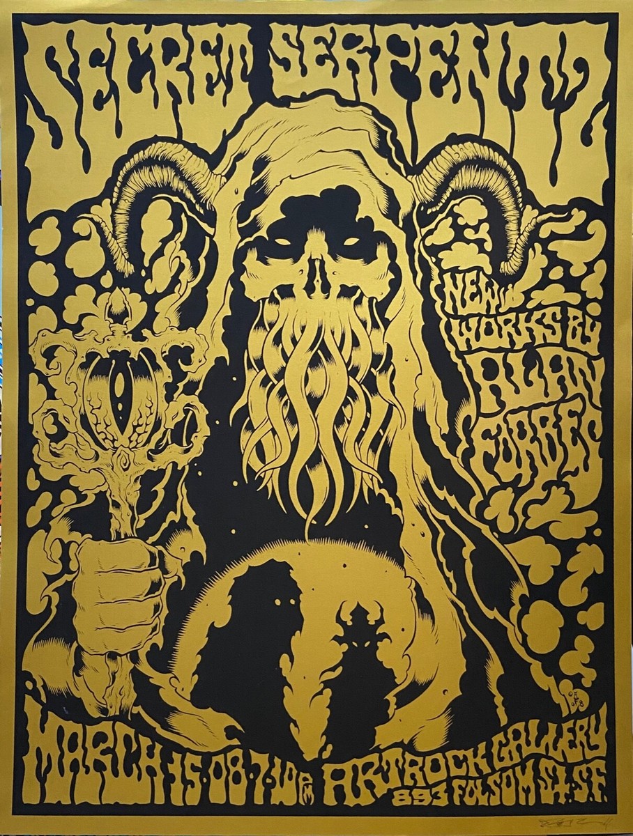 Rock Poster Exh.New Works by Alan Forbes at ArtRock Gallery 2008