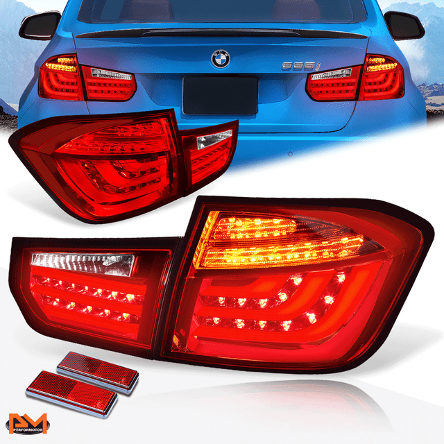 For 1315 BMW 3Series F30 3D LED Streak Tail Light Brake/Reverse Lamp