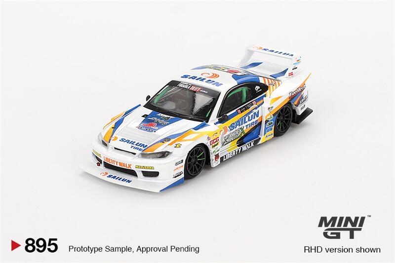 Mijo特注 MINI GT 1/64 LB S15 SILVIA #555 MINI GT 1:64 LB-Super Silhouette S15 SILVIA #555 2023 Model