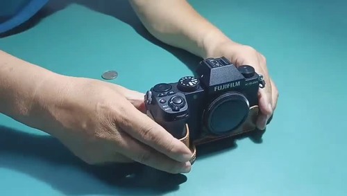 Leather Half Case for FUJI X-S20 XS20 FUJIFILM Camera Grip With Strap - Video 1 of 1