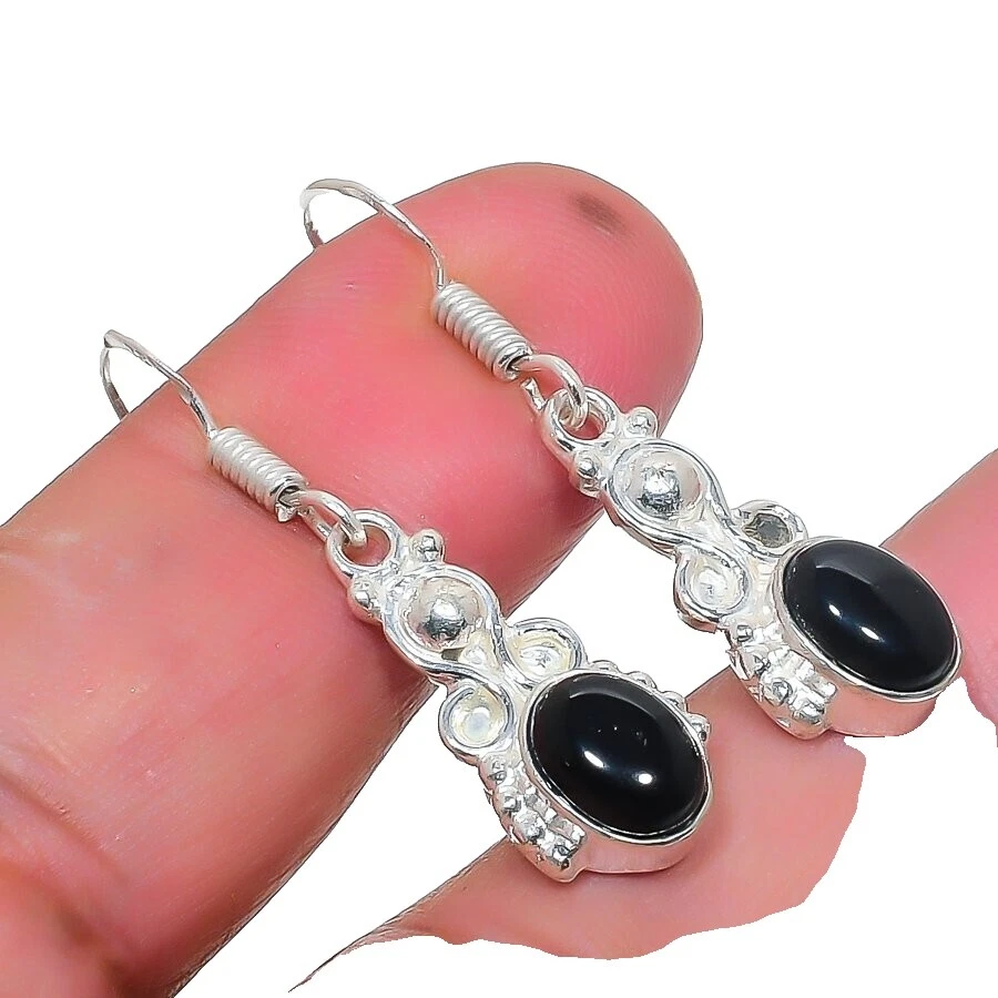 Brazalete Negro belleza Pendientes de Moda