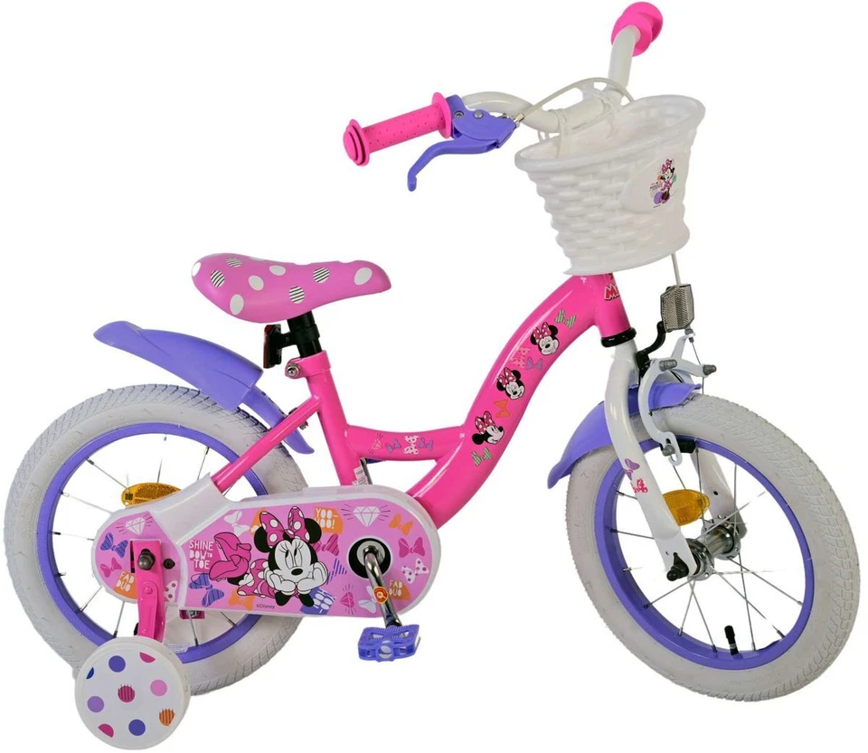 12" 12 Zoll Kinderfahrrad Mädchenfahrrad Fahrrad Bike Rad Minnie Mouse Rücktritt - Bild 2 von 4