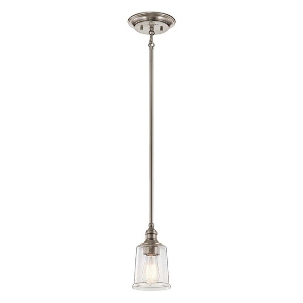 HäNgeleuchte Deckenlampe Pendellampe Stahl Glas Zinn D 12,7 Cm Esszimmerlampe-image