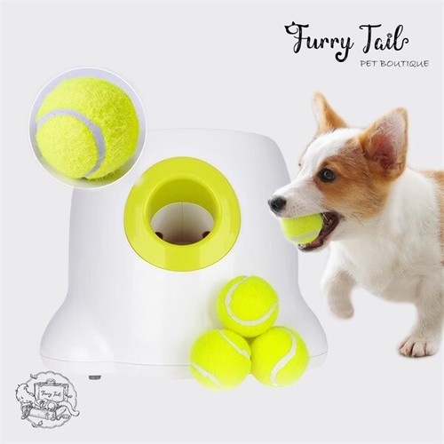 AFP Dog Automatic Tennis Ball Launcher Fetch Throwing Machine Toy + 3 Balls AU - Picture 3 of 12