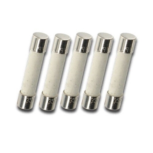 Pack of 5, ABC 25A 125v/250v Fast Blow Ceramic Fuse, 6x30mm, F25A