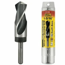 IVY Classic 01084 1-5/16" x 6" Silver and Deming HSS Drill Bit, 1/2" Shank