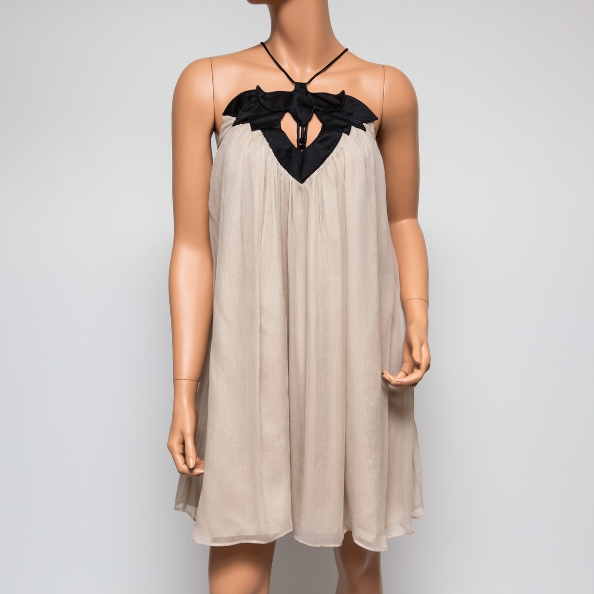 anya mini dress black white Sleeveless Tricot Scoop Neck, Anya Form 2 Piece Mini Dress in Black, Size XS, For GNO/Date Night