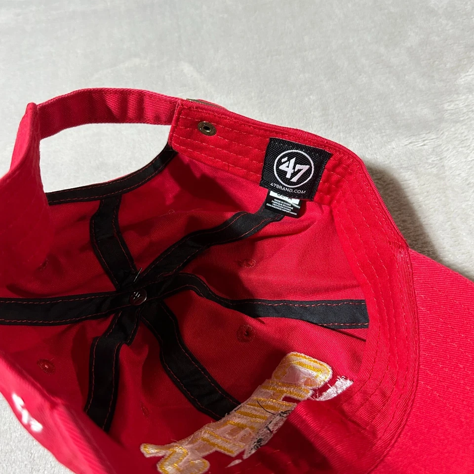 '47 Hombres 2023 AFC Campeones Kansas City Chiefs Limpieza Gorra Ajustable Foto 3 de 4