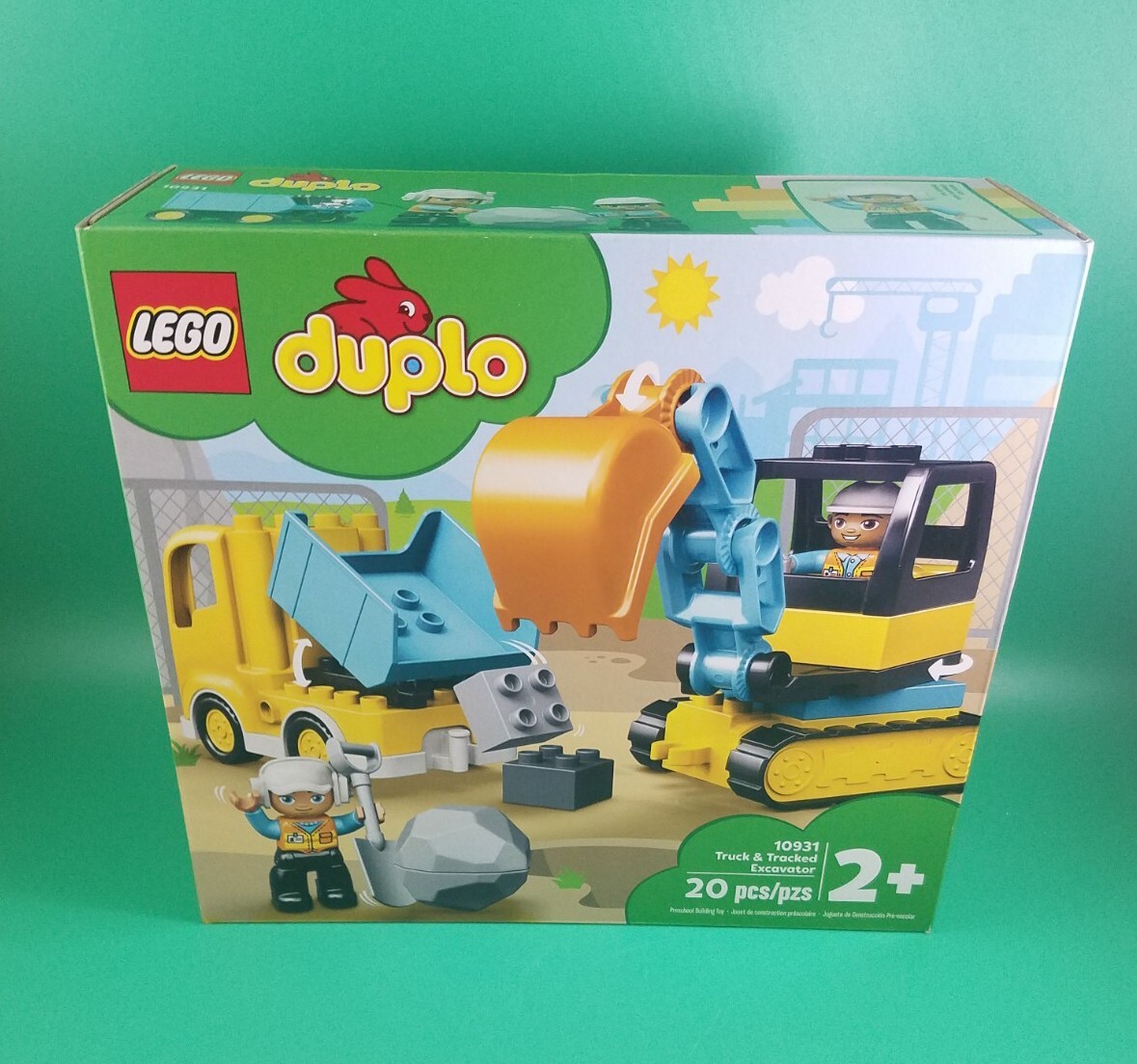LEGO Duplo Town Truck Tracked Excavator 10931 20 Pcs Construction