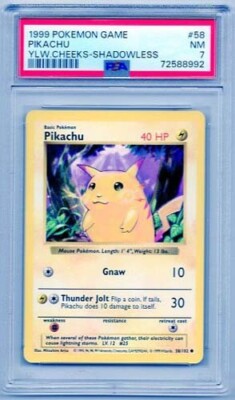 ポケモンカード　Pikachu shadowless シャドーレス　psa s-l400.jpg