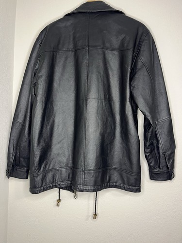 David Marc Black Leather Jacket Men’s Size S - Picture 7 of 8