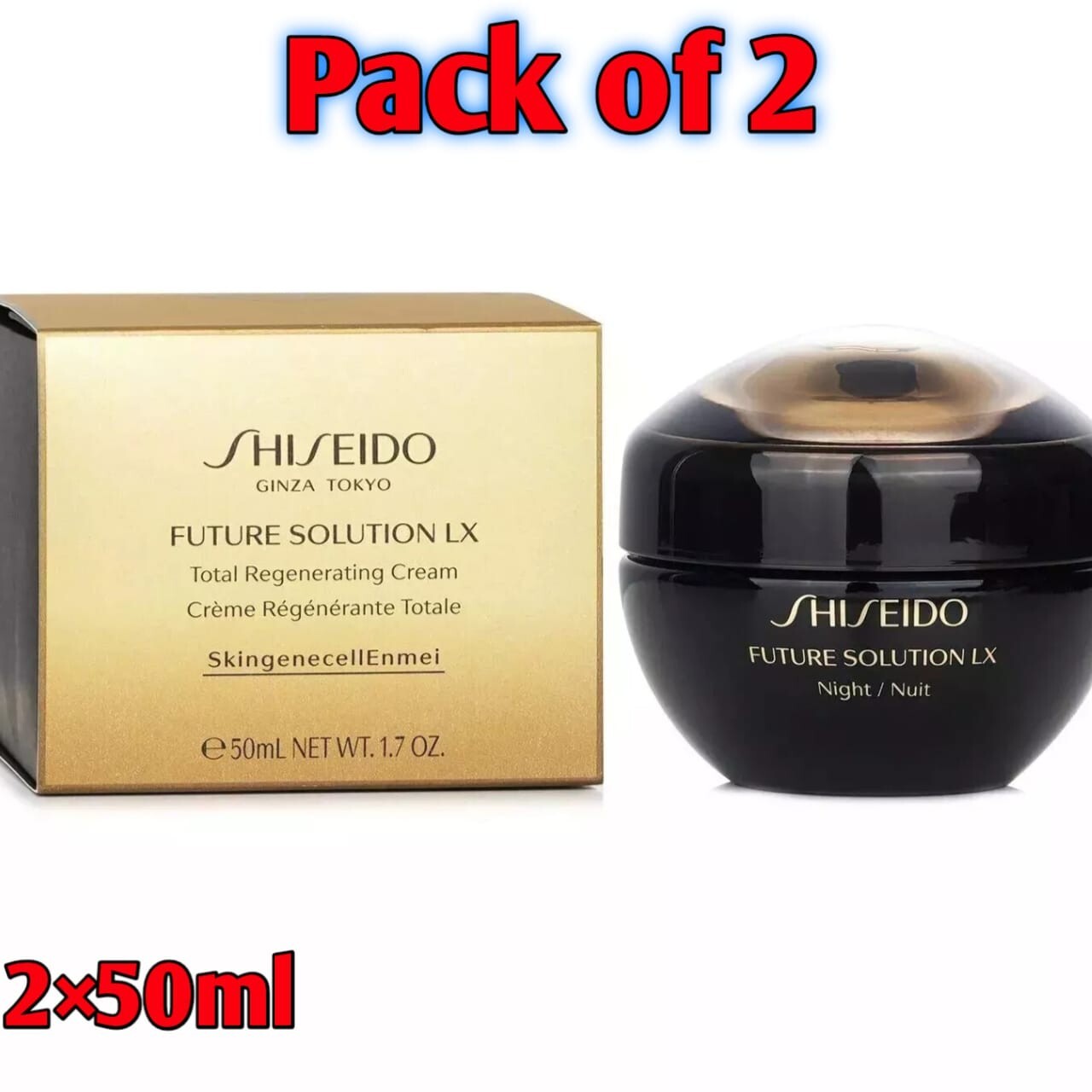 Shiseido Future Solution LX Total Regenerating Cream 50ml Duo