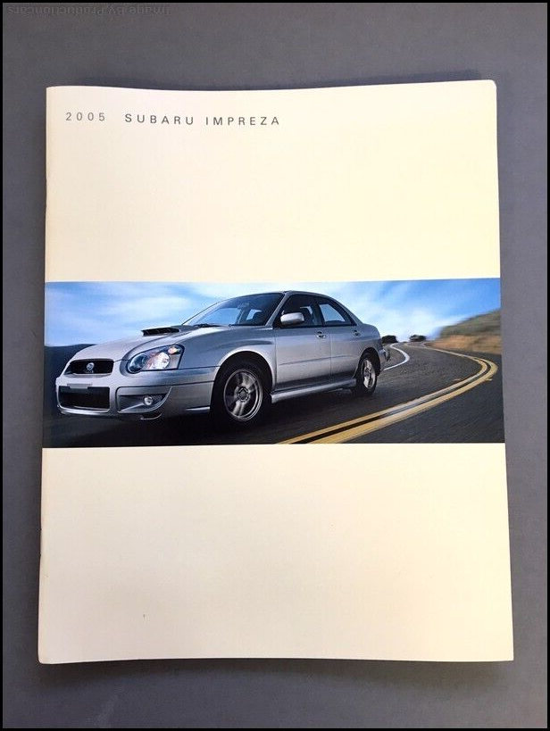2005 Subaru Impreza 2.5RS WRX STI 36-page Car Sales Brochure