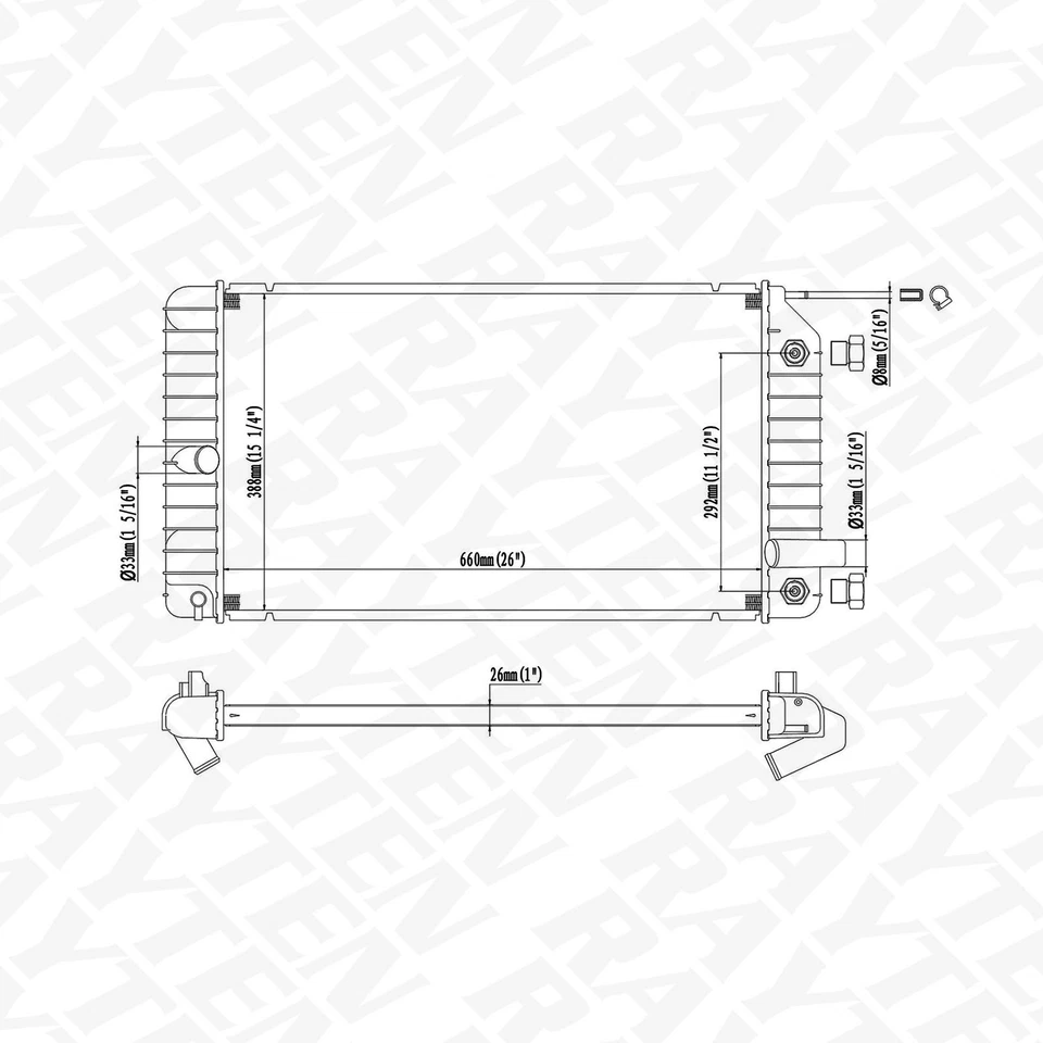 NEW Radiator Fit for Buick Skylark Berreta Corsica Achieva GrandAm V6 Foto 2 de 4