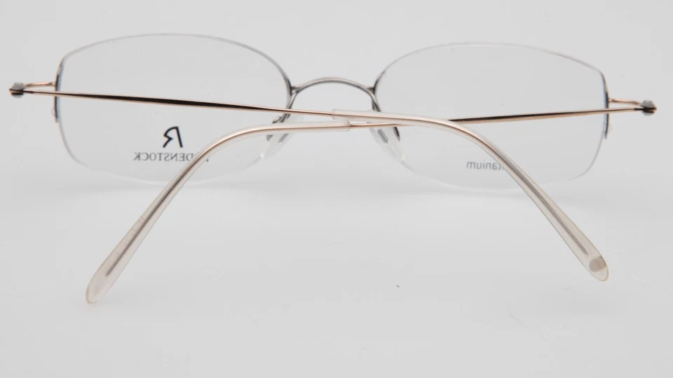 NEW RODENSTOCK R4434 D Silver / Gold Eyeglasses Glasses 49-18-135mm B32mm Japan - Image 4 of 4