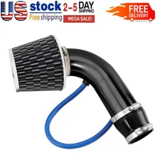 3" Car Cold Air Intake Filter Induction Kit Pipe Power Flow Hose System 76mm