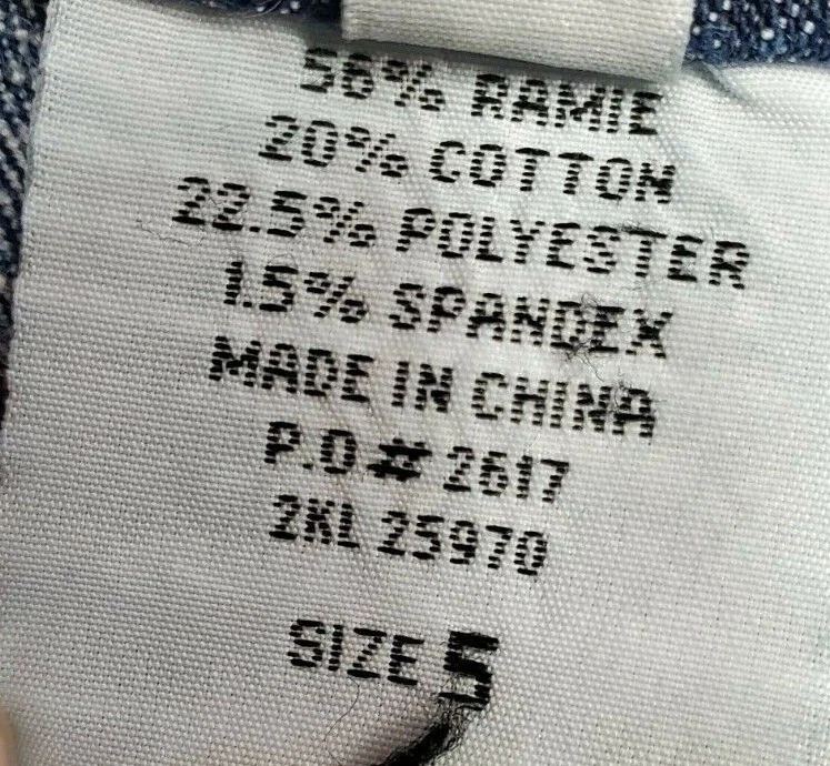 Pantalones de mezclilla capri Paris Blues para mujer talla 5 azules Foto 3 de 4