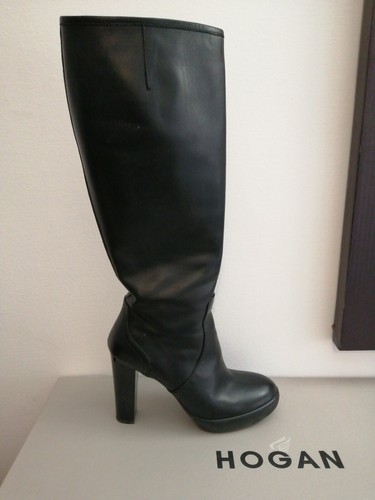 Stivali Hogan donna nero con zip 38 1/2 | eBay