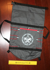 BSA EAT SLEEP SCOUTING REPEAT DRY BAG BACKPACK DUFFLE GRAY  LOOK