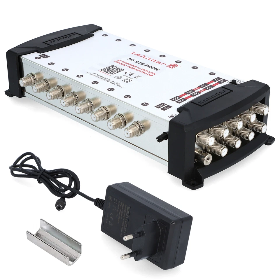 Zehnder 9/16 Multischalter 16 Teilnehmer 2 Satelliten - Regelbare Terrestrik  - Bild 2 von 4