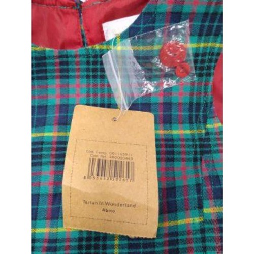 NWT Blukids Abito Girls Tartan In Wonderland Plaid Jumper Dress Sz 24 month - Picture 4 of 6
