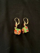 Lunch at the Ritz  Christmas Earrings