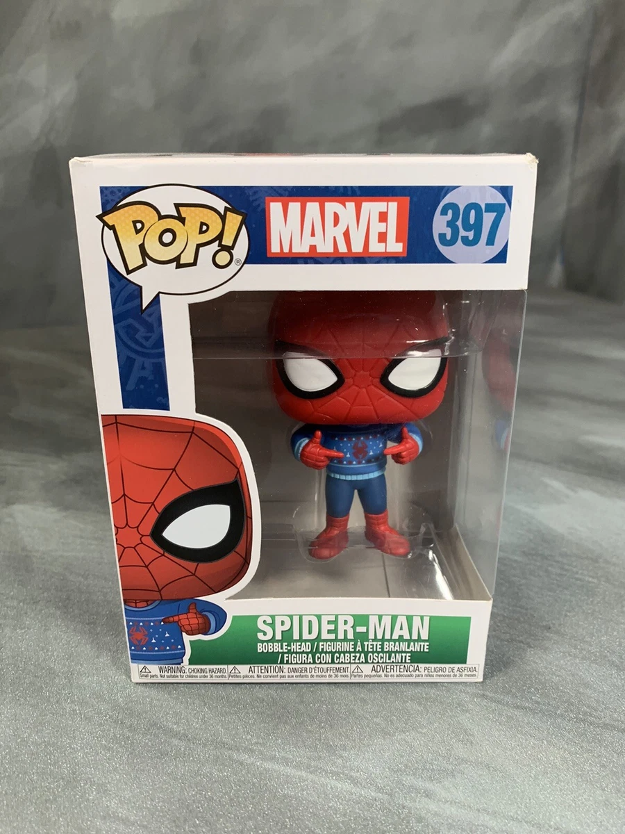 Funko Pop Marvel Holiday Spider Man Christmas Sweater 397