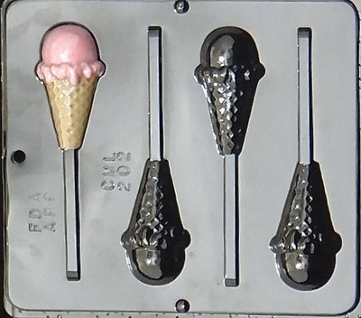 Ice Cream Cone Lollipop Chocolate Candy Mold  202 NEW
