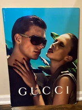 Gucci 2 Side Glasses Poster Board 20”x 28” Pro-Owned GG3163/S-GG1640/S GG1639/S