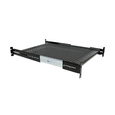 StarTech.com 2U Sliding Server Rack Mount Shelf - 20 to 30in Adjustable Mount...