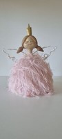 Engel Lilian In Pink Von Exner Aus Polyresin Mit Led FlüGeln Gr. 14X10X18 Cm