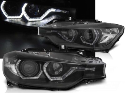 Scheinwerfer DRL TFL Tagfahrlicht für BMW F30 F31 Bj. 2011-2015 Schwarz
