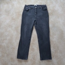 Tommy Hilfiger Jeans Tapered Leg Womens 20 Black Denim Stretch