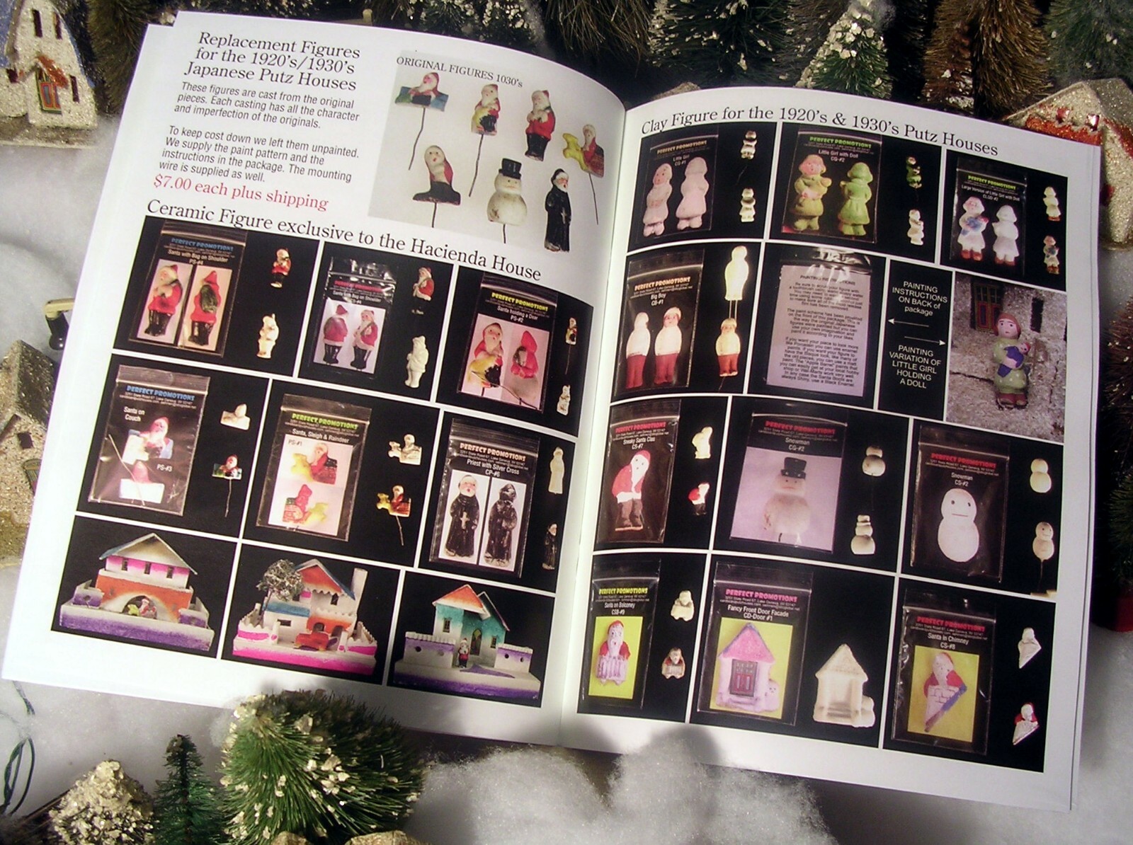 Vintage Christmas Village Cardboard Putz House Japan REPLACEMENT PARTS CATALOG