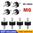 <!--F#f_0-->4/8x M6 Rubber Mounts Shock Absorber Anti Vibration Isolators Bobbin 20mmx10mm<!--F/-->