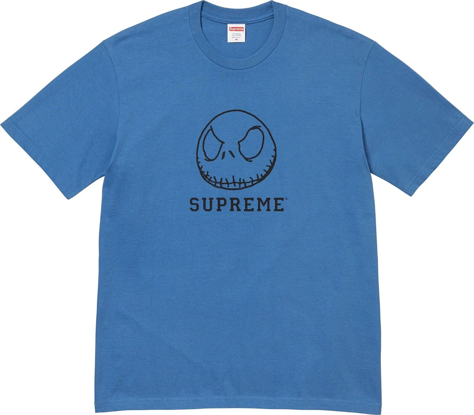 Tee shirt squelette Supreme bleu délavé (FW23T5) taille Large