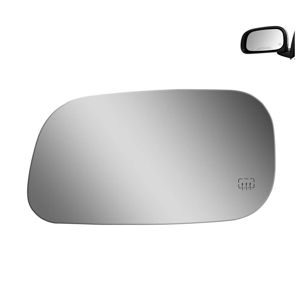 Reemplazo de vidrio espejo retrovisor para 2006-09 Mitsubishi Raider lado izquierdo adhesivo plano 4028 Foto 3 de 4