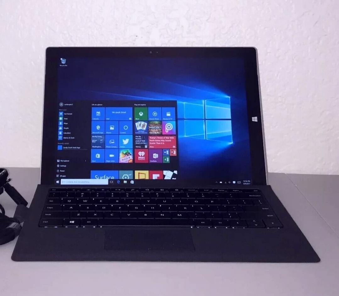 Microsoft Surface Pro 3, i5-4300U , 4GB RAM 128GB SSD. Good- With