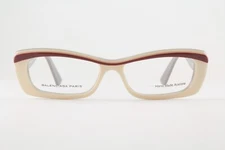 Authentic Balenciaga BAL 0088 VDD 50mm Beige Burgundy Gray Frames Glasses Italy